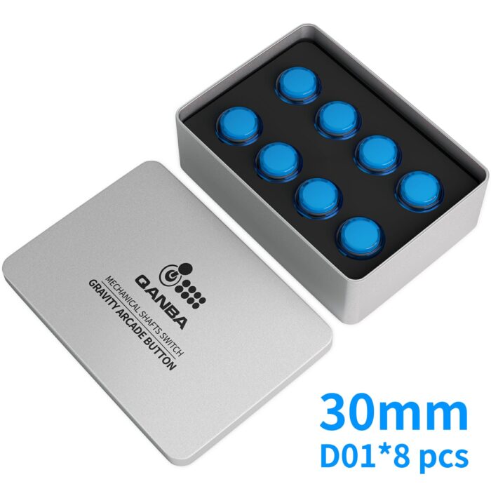 Qanba HK Gravity switches 重力按鈕制盒裝-30mm Boxset-8pcs